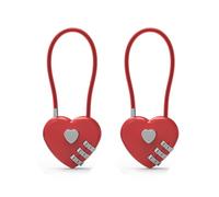 UP Security Petit Cadenas à Combinaison, Verrou à Câble avec Combinaison, Joli Cadenas à Numéro, Verrou à Combinaison pour Bagages, Valise, Casier de Sport, Fermeture Éclair de Sac à Dos, Sac, Boîte à