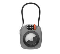 UP Security Support AirTag avec Cadenas à Code, Compatible avec Apple AirTag, Porte-AirTag Antivol pour Valise, Sac à Dos, Casier, Coffre - Étui Traceur GPS avec Câble de Sécurité pour Voyage