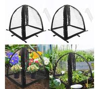 Up Tentes en maille fine, filet de protection portable pour plantes, grande cloche de protection avec moustiquaire pour parterres surélevés et lotissements - Tunnel de jardin pour la protection des