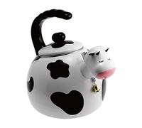 UP ware Bouilloire sifflante en acier émaillé Motif vache 2,2 l