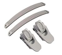 UP100 1 Jeu de Fixations de Snowboard Blanches 2 Boucles et 2 Sangles pour Fixations de Snowboard à lanières de Snowboard (Grand Type)