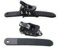 UP100 1 Set Snowboard 2 Boucles à Cliquet et 2 Sangles de Fixation pour Système de Fixation Snowboard Strap-in Toe Tongue