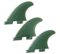 UP100 Tri G5 Fins pour Planche de Surf FCS II pour Palmes FCS 2 Palmes de Sup 1 Centre + 2 côtés 2 Couleurs (Vert foncé)