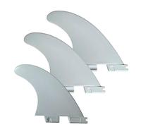 UP100 Tri G5 Fins pour Planche de Surf FCS II pour Palmes FCS 2 Palmes de Sup 1 Centre + 2 côtés 2 Couleurs (Blanc)