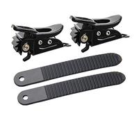 UP100 Un Ensembles Pièces de Reliure de Snowboard Noires 2 Boucles et 2 Sangles pour Le Strap-in de Snowboard Doigt de Pied Système de Reliure