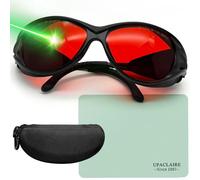 UpaClaire Lunettes de sécurité laser OD6+ 190-540nm et 800-1700nm - Yag, bleu, vert - Lunettes de protection laser et lumière UV pour 405 nm, 445 nm, 450 nm, 532 nm, 808 nm, 980 nm, 1064 nm, 1080 nm