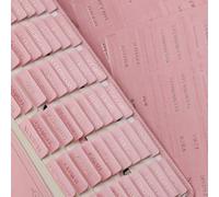 UPAFEXXI - Onglets de Bible en cuir avec résumés de livre, onglets de Bible usés pour homme et femme (lettrage en feuille d'or rose) grands autocollants imprimés, faciles à lire et à appliquer, 80