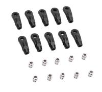 UPALDHOU 10pcs M4 RC Link Tile Extrémies Joix de Balle Lien en Plastique Réglable Plastique Réglable pour 1/10 RC Crawlers avec Une Large compatibilité Axial SCX10 I III Capra RYFT Wraith GEN