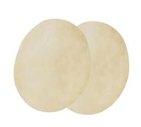 UPALDHOU 2pcs Têtes de Tambour en Peau de Mouton Skins Drum Drum Membranes pour Les Tambours Africains de Bongo avec Un Matériau Premium séché à l'air Facile à Installer (9,0 Pouces)