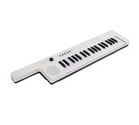 UPALDHOU 37 Touches Design, Portable électronique Clavier USB Guitare Piano pour les Enfants Débutant avec 32 Notes Polyphonie, Batterie au Lithium 3,7 V, échantillonnage Stéréo (BF-3755 blanc)