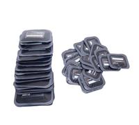 UPALDHOU 40 Pièces de Patchs de Pneus Robustes, Patch de Réparation Radial pour Pneus Crevés avec 2 Tailles 2,56 X 3,15 et 3,15 X 4,7 Pouces, pour Tracteurs Remorques ATV UTV Vélos