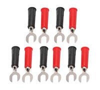 UPALDHOU Adaptateurs Durables en Forme de U de 6 Mm vers Fiche Banane avec Une Forte connectivité et des Performances Fiables, 30 V/36 A, pour Onduleurs et Générateurs de Charge, 10 Pièces