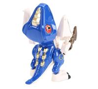 UPALDHOU Alloy Dinosaur Transform Robot, 3.15in Dual Mode Detachable (Blue) | Figure de créature préhistorique, assemblage à clipser, conversion d\'action de robot, texture métallique froide, affichage