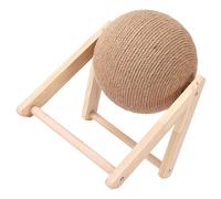 UPALDHOU Balle à Gratter Attrayante pour Chat sur Support, Jouet Interactif avec Boule de Ficelle, Protection de la Décoration de la Maison pour Les Propriétaires de Chats