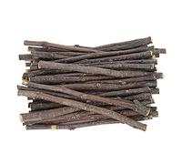 UPALDHOU Bâtonnets de Bois de Pommier pour Hamster, 200G, pour Le Meulage des Dents, Collations pour Rongeurs, Jouet à Mâcher Idéal pour Hamsters, Chinchillas et écureuils