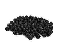UPALDHOU Bio Ball Boules de Coton Biochimiques Poreuses pour Aquariums Formation Améliorée de Biofilm 200 Pièces Idéal pour L'extension de l'eau Noir (26mm100pcs)