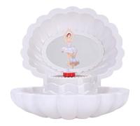 UPALDHOU Boîte de Bijoux Musicaux de Sirène pour Filles avec 8 Mélodies Danse Fille Colorée Lumières de Rangement de Conception de Colocour (White)