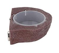 UPALDHOU Bol en Plastique pour Reptiles, Mangeoire pour Animaux de Compagnie, Aimant Puissant, Facile à Nettoyer, Mangeoire pour Lézards, pour Les Amateurs de Reptiles, Marron (Brown)