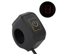 UPALDHOU Bouton de Commande de Commutateur de Guidon de Moto Durable de 22 Mm, Installation étanche et Facile, adapté aux Motos, VTT, Vélos, Tout-terrain (YELLOW)