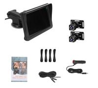 UPALDHOU Caméra de Rétroviseur de Voiture pour bébé de 7 Pouces, écran IPS HD 1080P avec Rotation à 360°, Grand Angle de 150° et Vision Nocturne, pour Moniteur de Siège de Voiture orienté (Blue)