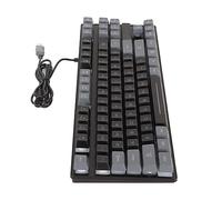 UPALDHOU Clavier de Jeu Mécanique Multifonction 87 Touches Rétro-éclairages Colorés USB Clavier câblé Conception Ergonomique pour Les Jeux