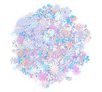 UPALDHOU Confettis en Forme de Fleur Scintillante, Partie à Saupoudrer pour Projets de Bricolage Faits à la Main, adapté au Remplissage de Boîtes, 30g (WHITE)