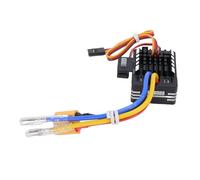 UPALDHOU Contrôleur à Vitesse Brossée 80A avec Conception Métallique, Compatible pour 540 550 750 Moteurs, Composants Haute Performance, 3 Modes de Commande, Options de Connecteur Flexible (Black)