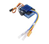 UPALDHOU Contrôleur à Vitesse Brossée 80A avec Conception Métallique, Compatible pour 540 550 750 Moteurs, Composants Haute Performance, 3 Modes de Commande, Options de Connecteur Flexible (Blue)