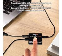 UPALDHOU Contrôleur de Pied MIDI, Pédale d'effets de Guitare Compacte avec Messages CC PC Note Personnalisés pour Performances en Direct et Enregistrement en Studio, Alliage d'aluminium Construit,