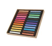 UPALDHOU Crayons Fluorescents Outil de Teinture de Cheveux Jetable Ensemble de Craie de Peinture pour Peinture Pastel Graffiti Poupée Coloration à la Main, 36 Pièces pour Artistes (24 couleurs)