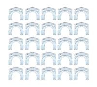 UPALDHOU Crochet de Stockage 25 Pièces Acier Galvanisé Montage Mural | Conception en fer à cheval, finition antirouille, rangement de jardin de garage, montage mural, organisateur d\'outils