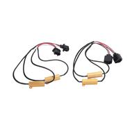 UPALDHOU Décodeur de Résistance LED, Décodeur Canbus Anti-scintillement 50 W 6 Ohms pour Ampoules LED, avec Matériau en Cuivre ABS Résistant à la Chaleur, adapté pour Clignotants, Feux