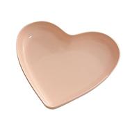 UPALDHOU Design de Coeur de Mode Qui Est Facile pour le Plat en Plastique pour les Fêtes et les Mariages, un Plateau de Service Polyvalent pour les Collations et les Fruits (1 plateau)