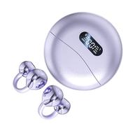 UPALDHOU Écouteur de Traduction, 144 Langues Annulation de Traduction Écouteur pour l'apprentissage des Entreprises, Communiquez sans Effort dans Diverses Langues, Cristallin (Purple)