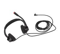 UPALDHOU Écouteurs Commerciaux de 2,5 Mm avec Un Microphone en Langage Transparent pour L'opérateur de Télécommunications de la Banque D'hôpital, 2,5 Mm de Bureau de Bureau en Noir en Noir en