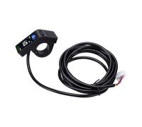 UPALDHOU Écran LCD pour Vélo, Boîtier ABS, écran de Compteur de Vitesse pour Vélo électrique avec Alimentation par Batterie et Panneau rétroéclairé Couleur, Connecteur SM pour Modification pour Les