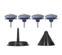 UPALDHOU Ensemble D'affûteuse de Lame de Tondeuse à Gazon, Outil Durable pour Affûter les Lames de Tondeuse, Perceuse électrique, Perceuse à Main, Pierre à Aiguiser/acier, 4 Affûteurs + 1 équilibreur,