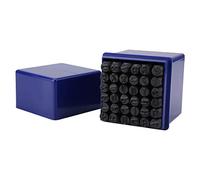 UPALDHOU Ensemble de Poinçons de Lettres en Acier au Carbone, 36 Pièces, Poinçons Numériques de 6mm pour Métal, Cuir, Bois, Plastique, Papier, Bricolage, Marquage, Réparation Artisanale