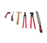 UPALDHOU Ensemble D'outils Professionnels de Coupe de Sabot de Cheval de 6 Pièces, Matériau en Alliage Robuste et Durable, Excellente Finition pour Une Coupe sans Effort; pour Les Maréchaux-ferrants