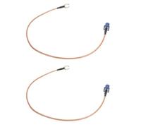 UPALDHOU Fakra C Mâle vers SMA Mâle Câble Adaptateur d'Antenne 2 Pièces RG174 Queue de Cochon Coaxiale en Caoutchouc Métallique pour Antenne GPS de Voiture Appareils WLAN RF Connexion