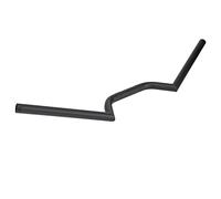 UPALDHOU Guidon de Moto Drag Bar 22mm Acier Noir Universel (BLACK) | Barre de Commande de Moto, Acier Résistant à la Corrosion, Trous de Câblage Pré-percés, Diamètre 22mm, Ajustement Inférieur