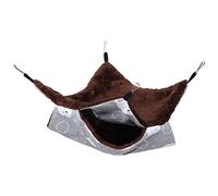 UPALDHOU Hamac Suspendu pour Hamster, Lit Doux et Chaud, Joli Design du Monde Marin, Sac de Couchage en Toile et Velours pour Petits Animaux de Compagnie, pour Souris et Rats (34 * 34)