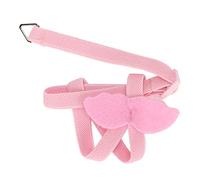 UPALDHOU Harnais pour Oiseaux Angel Wings, Facile à Enfiler, Corde de Traction 2M pour Petites Perruches à Tête Solaire, Polyester, Orange, 1 Harnais à Ailes, 1 Corde de Traction pour Oiseaux