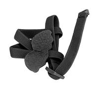 UPALDHOU Harnais pour Oiseaux Angel Wings, Facile à Enfiler, Corde de Traction 2M pour Petites Perruches à Tête Solaire, Polyester, Orange, 1 Harnais à Ailes, 1 Corde de Traction pour Oiseaux (Black)