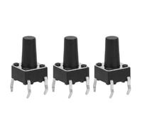 UPALDHOU Interrupteur à Bouton Tactile momentané, 100 Pièces, Conception Compacte, Accessoire DIP à Réponse Rapide pour L'ingénierie électronique, 6x6x10mm