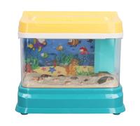 UPALDHOU Jouet Interactif électrique à Poisson, Jeu de Jeux de Pêche Magnétique pour Enfants, Lumières et Sons Colorés, Jeu de de Table, Comprend 4 Cannes et Accessoires, Construction en Plastique