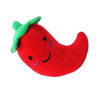 UPALDHOU Jouets en Peluche pour Animaux de Compagnie, Poivron Rouge de qualité Supérieure, Bouche de Chien pour la santé, Soulage l'anxiété et la Solitude