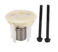 UPALDHOU Kit de Cartouche à Ressort de Toilette RV avec Embout Blanc et Boulons en Plastique ABS 385236096 pour Toilettes Modèle Voyageur