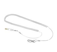 UPALDHOU Kit de Laisse de Corde D'entraînement Anti-Morsure D'oiseau Durable, Longueur Dépliée Portable de 6m pour Les Séances D'entraînement d'oiseaux (Corde Volante 4,5 mm + 6 m.)