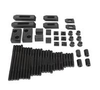 UPALDHOU Kit de Serrage à Rainure en T, Plaque de Presse Combinée Durcie pour Fraiseuse de Tour M14 - Outil de Fixation Polyvalent pour Diverses Pièces et Tables à Rainures en T pour Fraiseuse de la